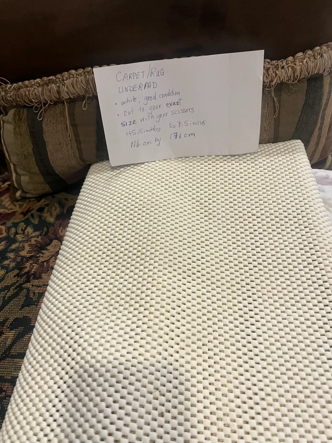 Carpet and Rug padding/ underlay image indicator(7)