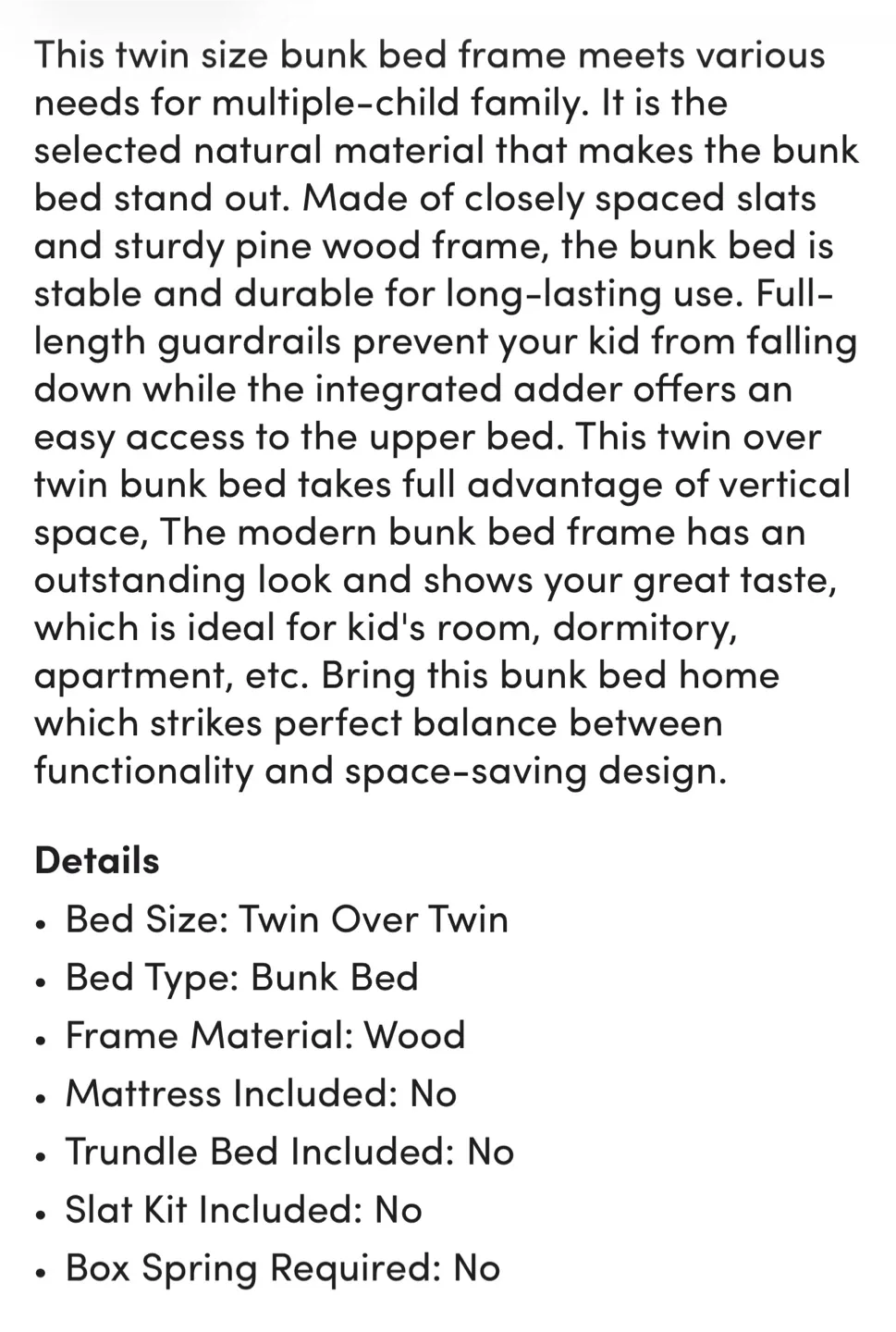 White Wooden Bunk Bed with Ladder image indicator(7)