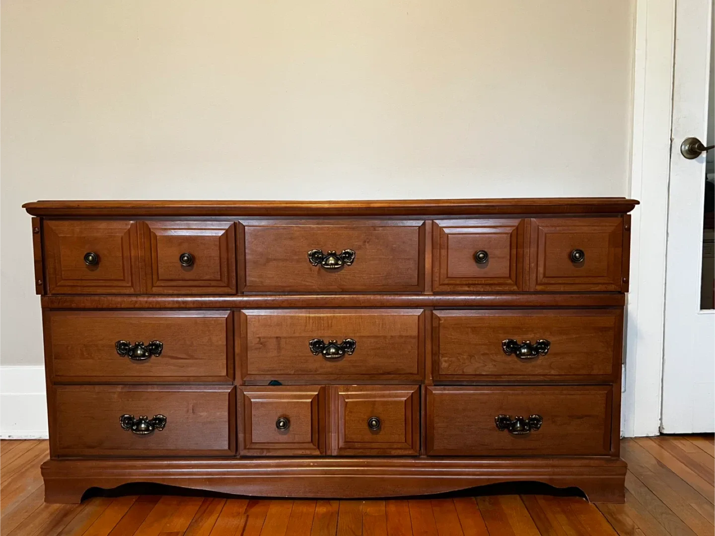 Wooden 9-Drawer Dresser