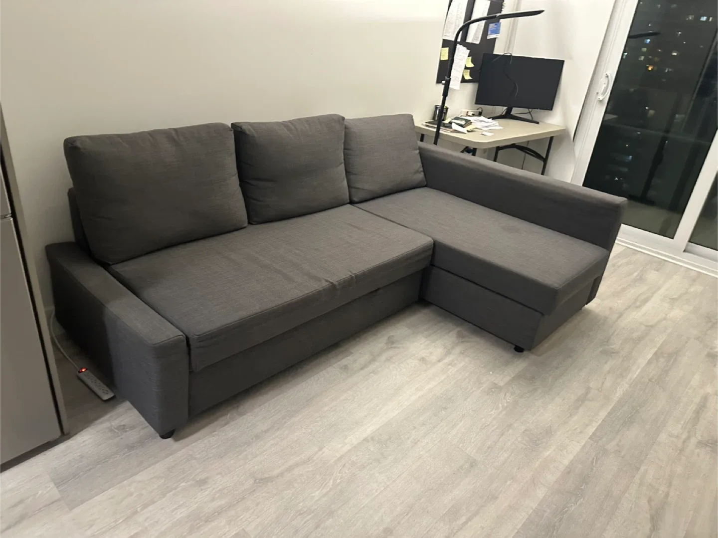IKEA Friheten Sleeper Sectional Sofa - Grey image indicator(2)