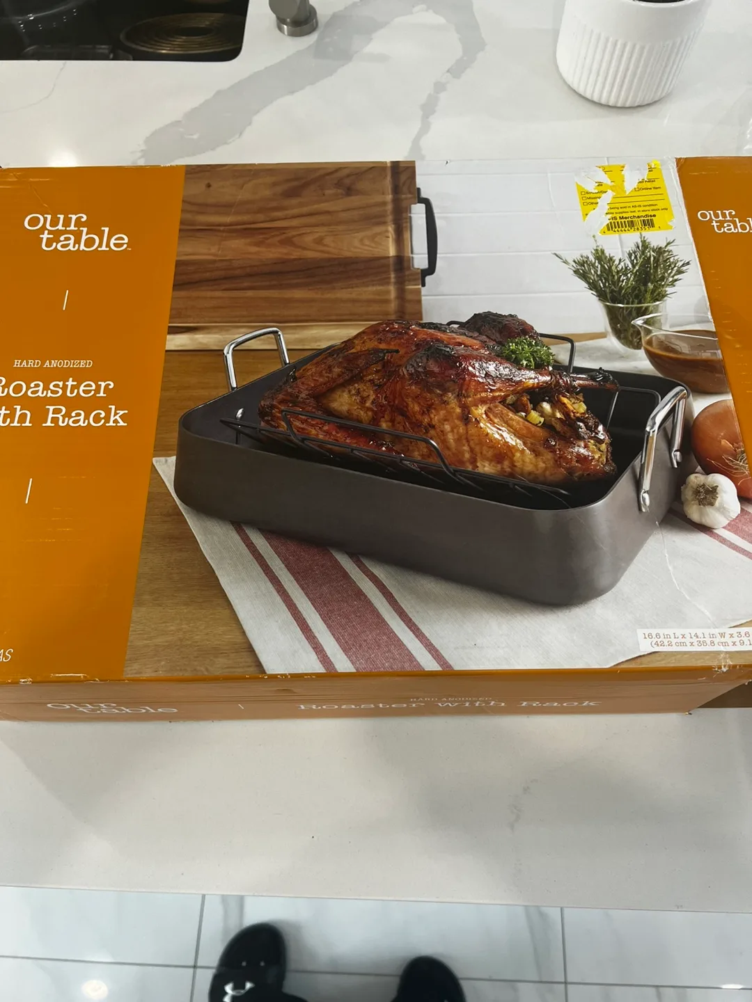 NEW Our Table Roaster with Rack - 16.6 in X 14.1 in inch