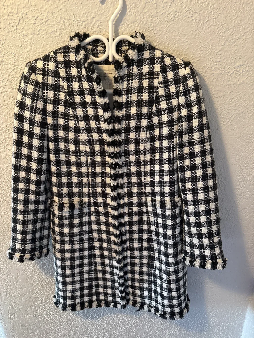 Tahari Arthur S. Levine Plaid Blazer - Size 4P
