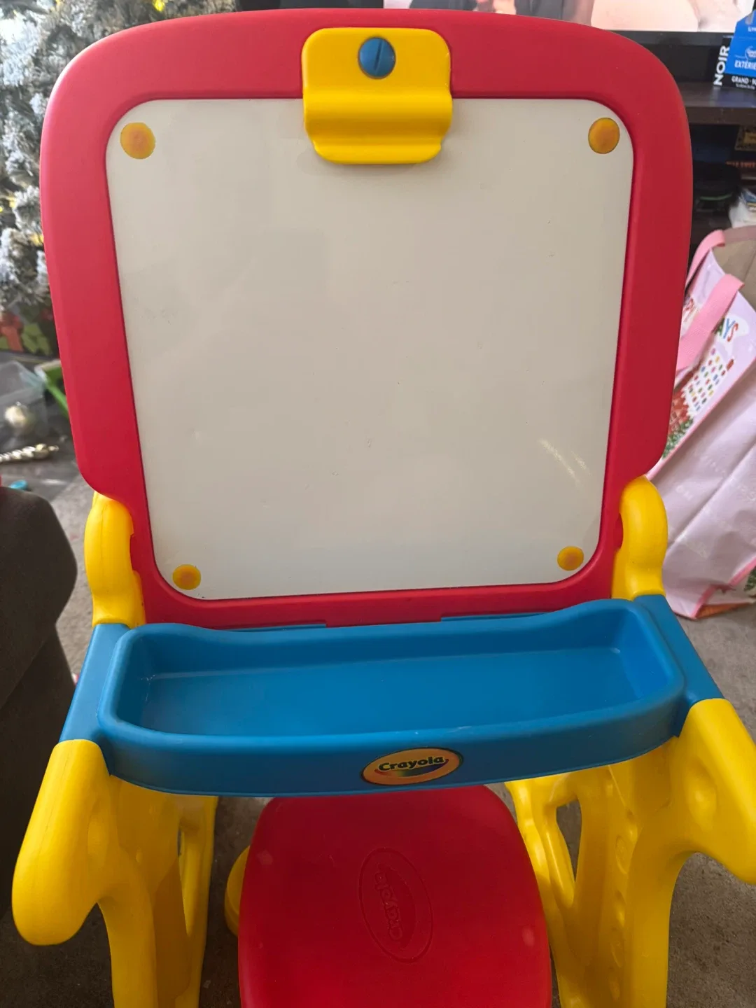 Crayola kids white board and stool