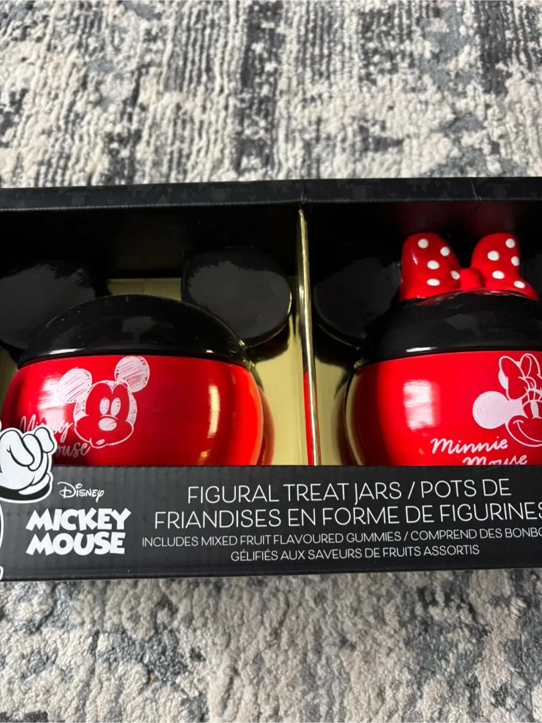 Disney Mickey Mouse Figural Treat Jars Set