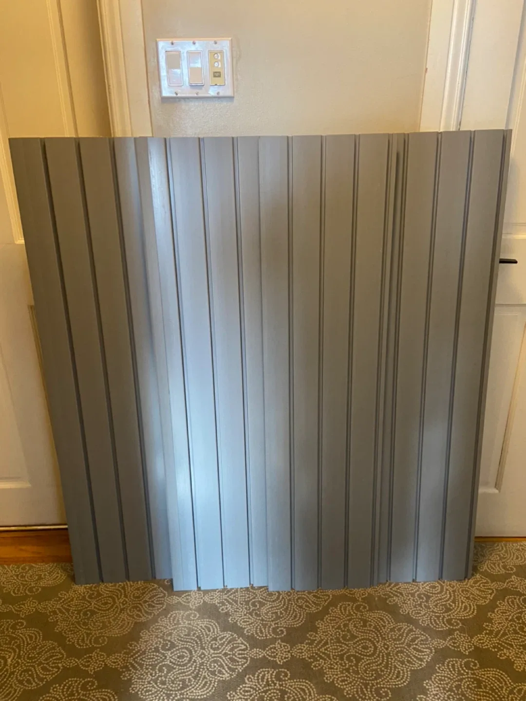 Slat Wall Panel 4x4 ft Heavy Duty PVC Slatwall Grey image indicator(7)