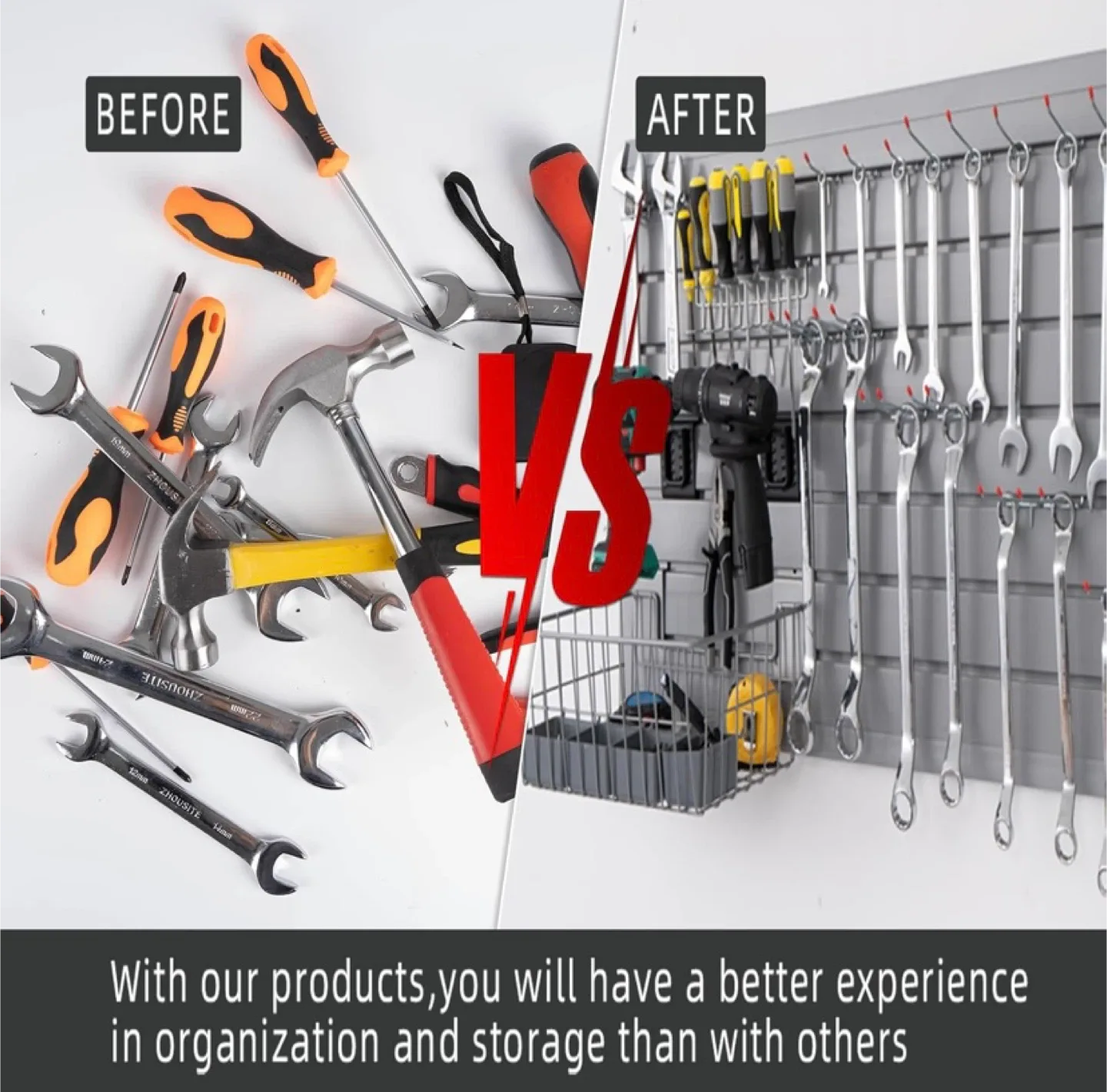 Slat Wall Panel 4x4 ft Heavy Duty PVC Slatwall Grey image indicator(3)