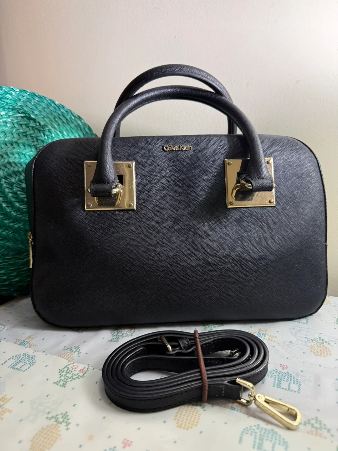 Calvin Klein Black Satchel Bag