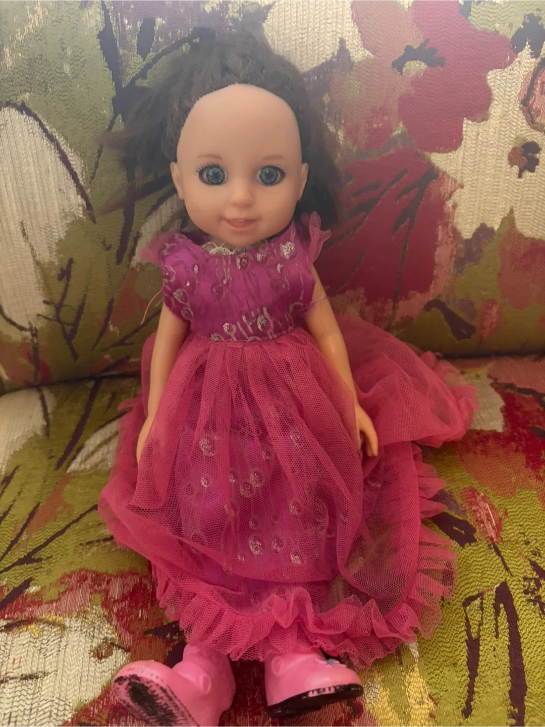 Cute Doll in Pink Dress