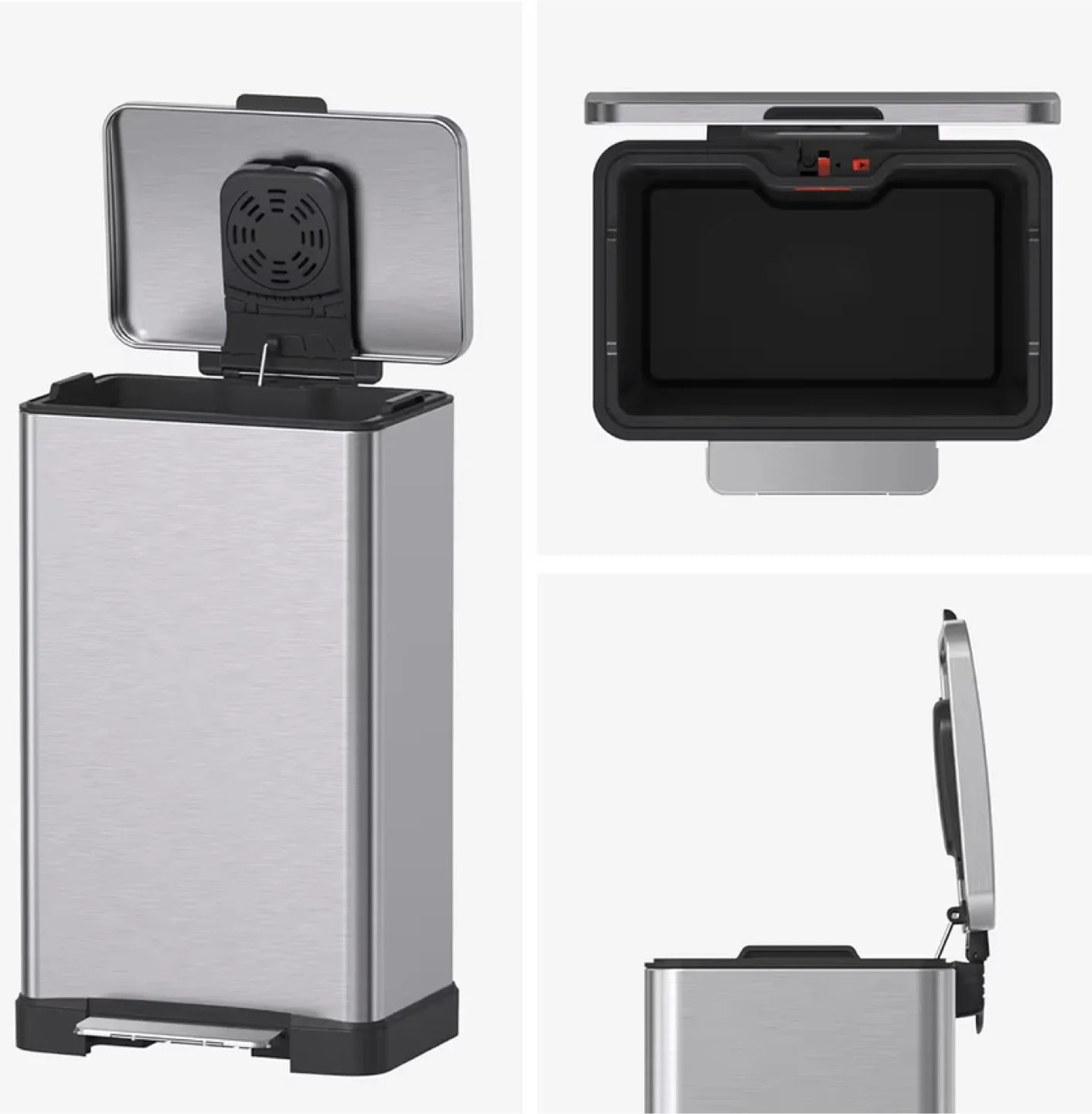 Stainless Steel Step Trash Can image indicator(4)