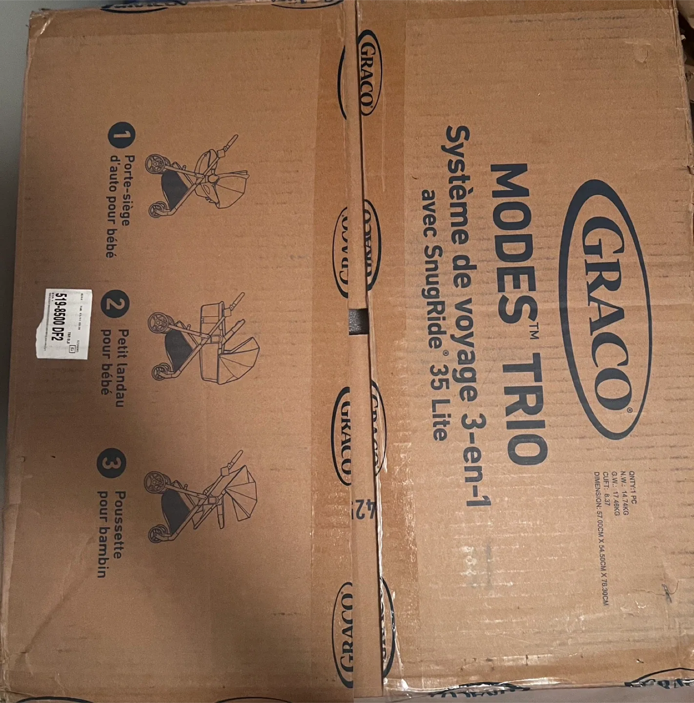 Graco Modes Trio 3-in-1 Travel System - NEW