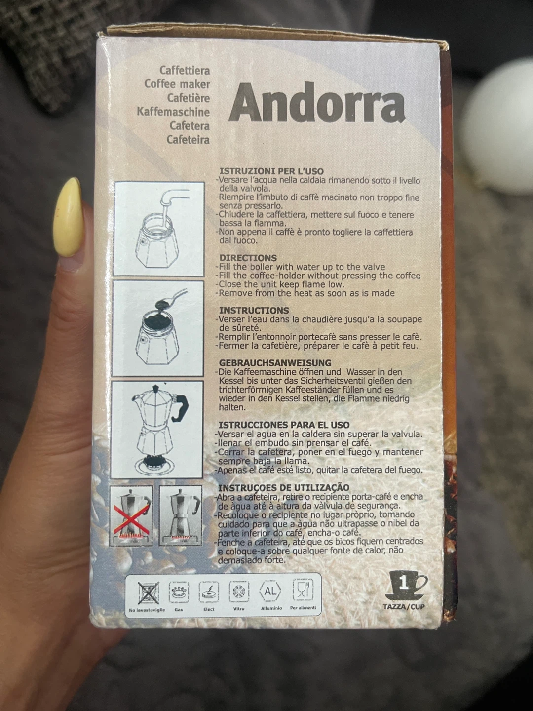 Andorra Moka Pot - New in Box! - photo 4