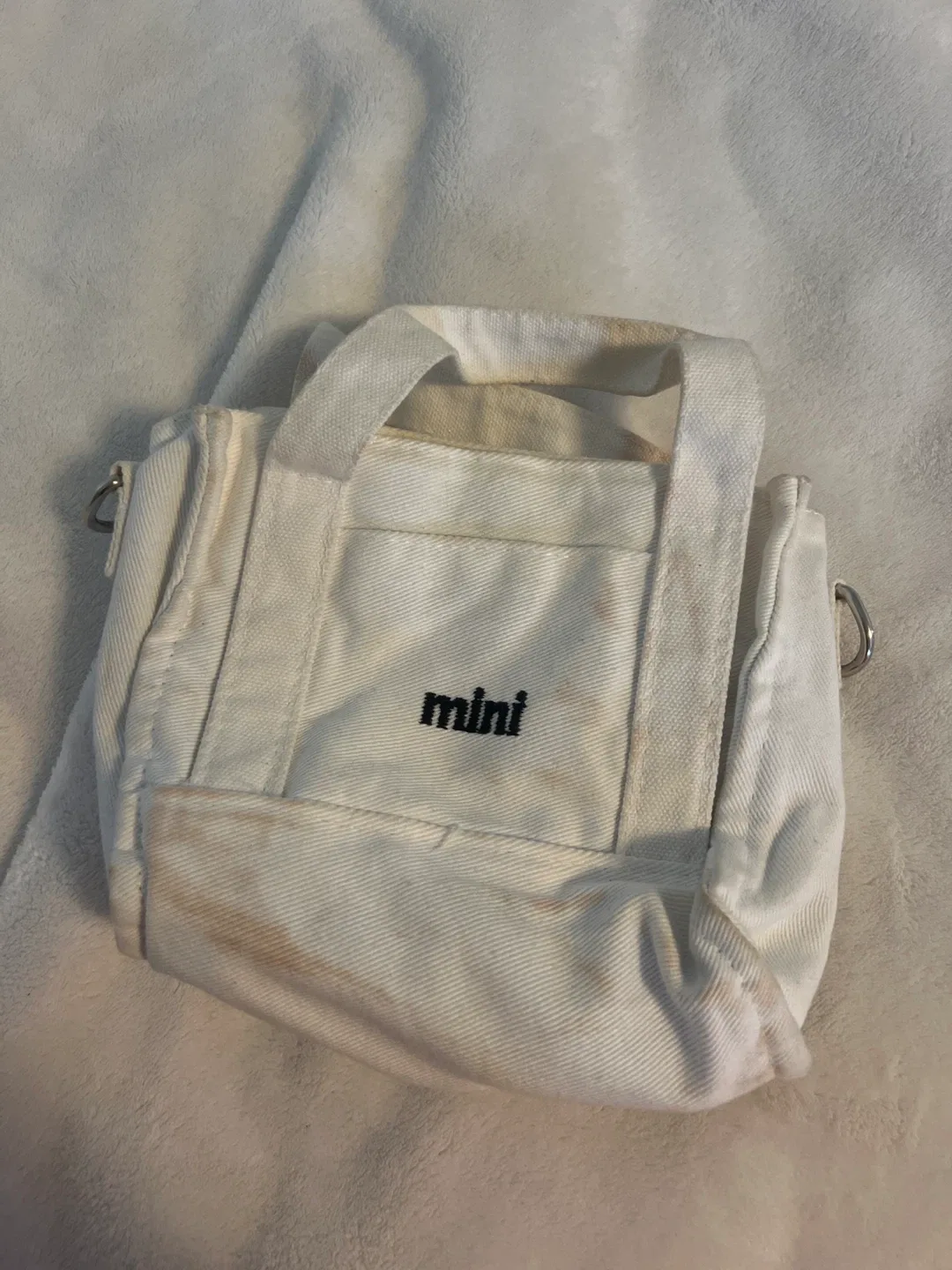 Mini Tote Bag - White