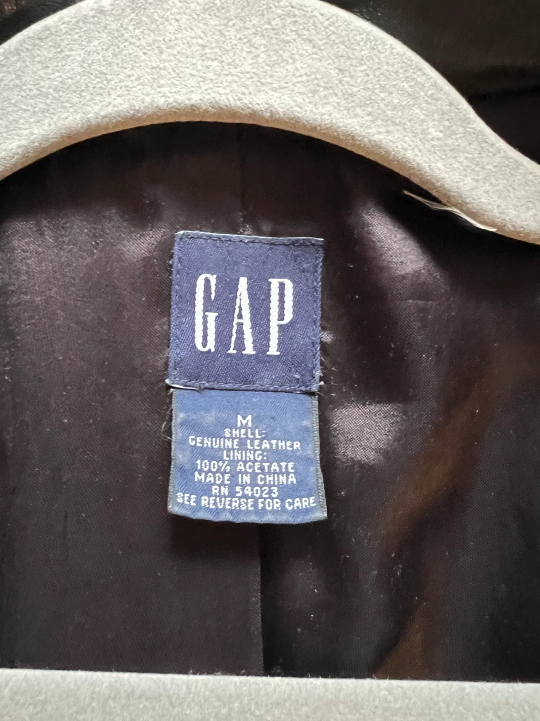 GAP Genuine Leather Jacket - Size M - photo 4