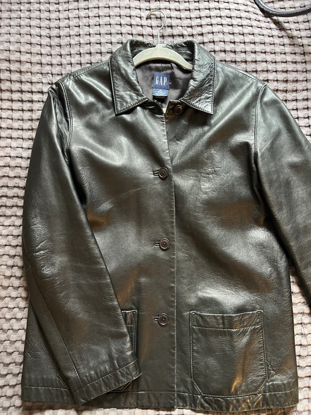 GAP Genuine Leather Jacket - Size M - photo 2