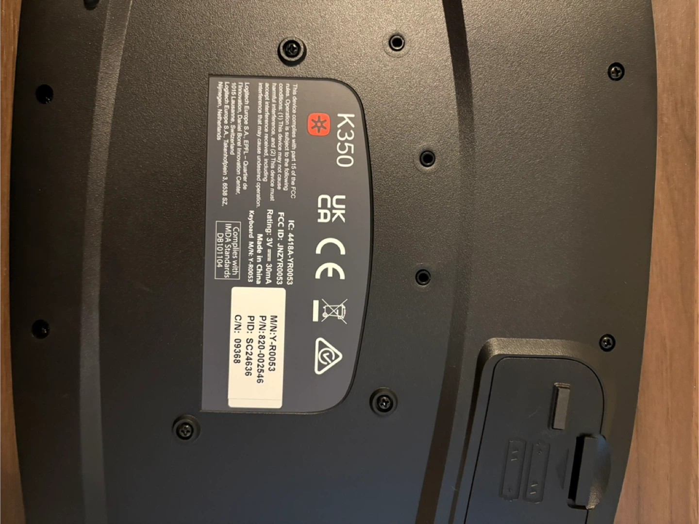 Logitech K350 Keyboard & Wireless Mouse - photo 3