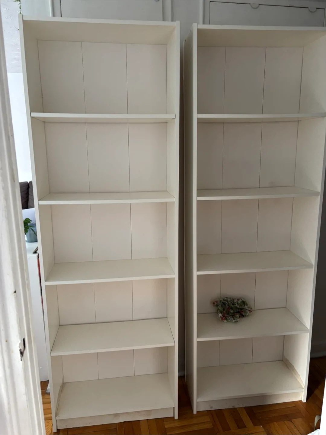 White Shelving Unit #cleanout