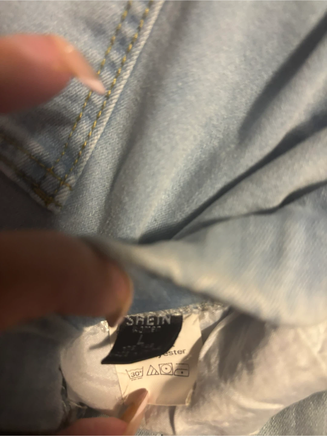 Shein Distressed Denim Jeans - Size L - photo 2