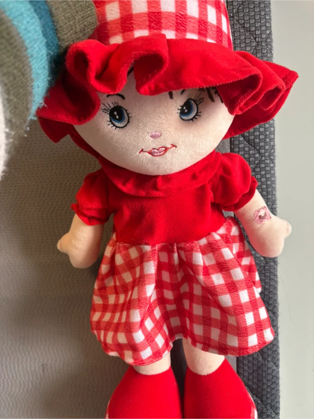 Red & White Checkered Doll