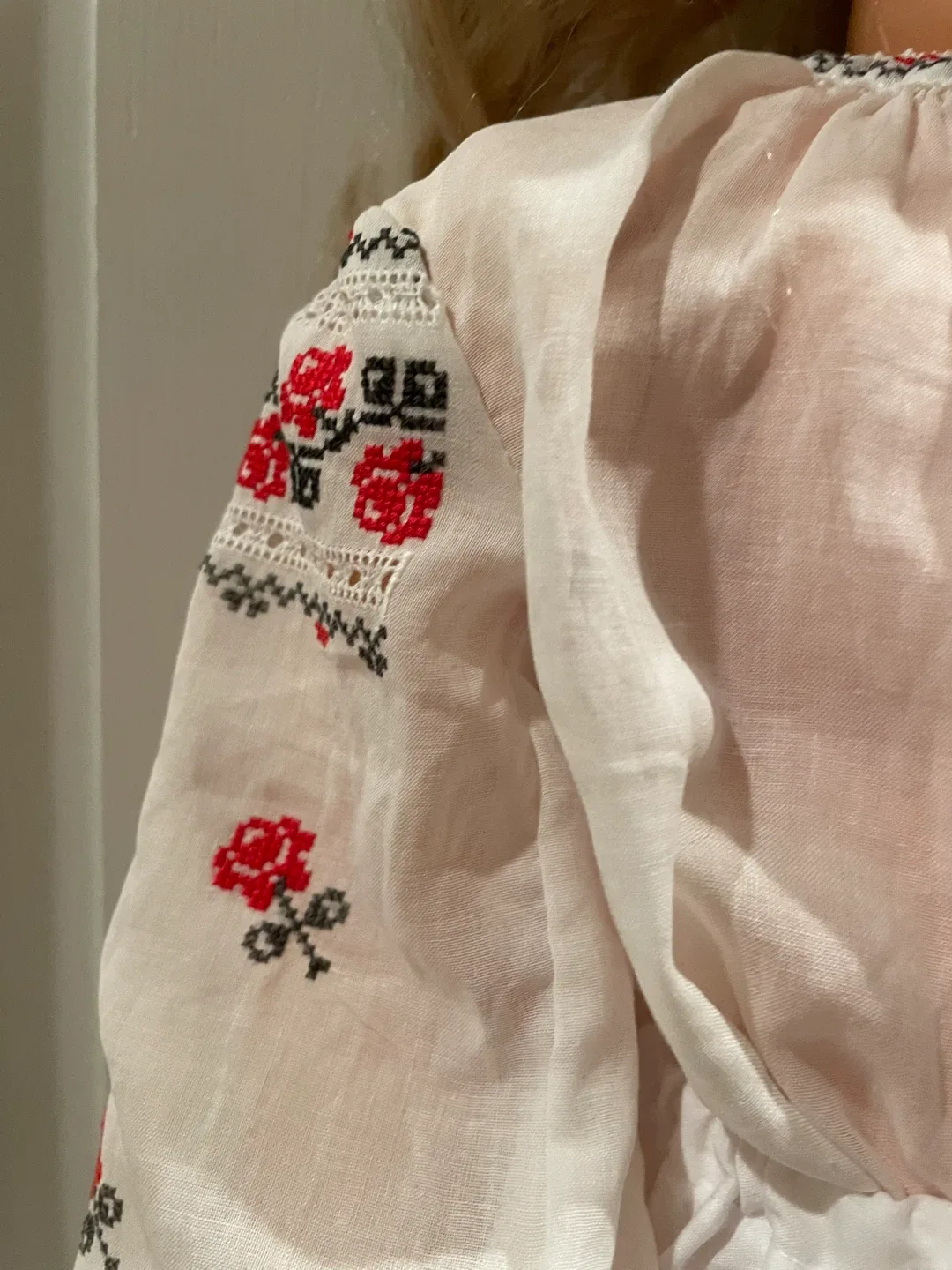 Vintage Walking Doll with handmade Ukrainian costume image indicator(4)