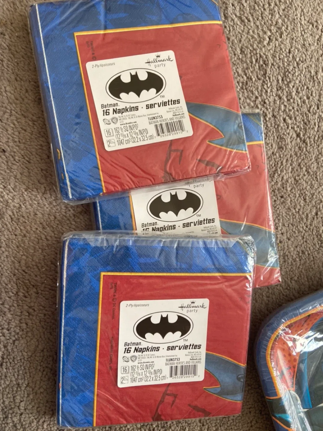 Batman Plates & Napkins Set - New! image indicator(5)