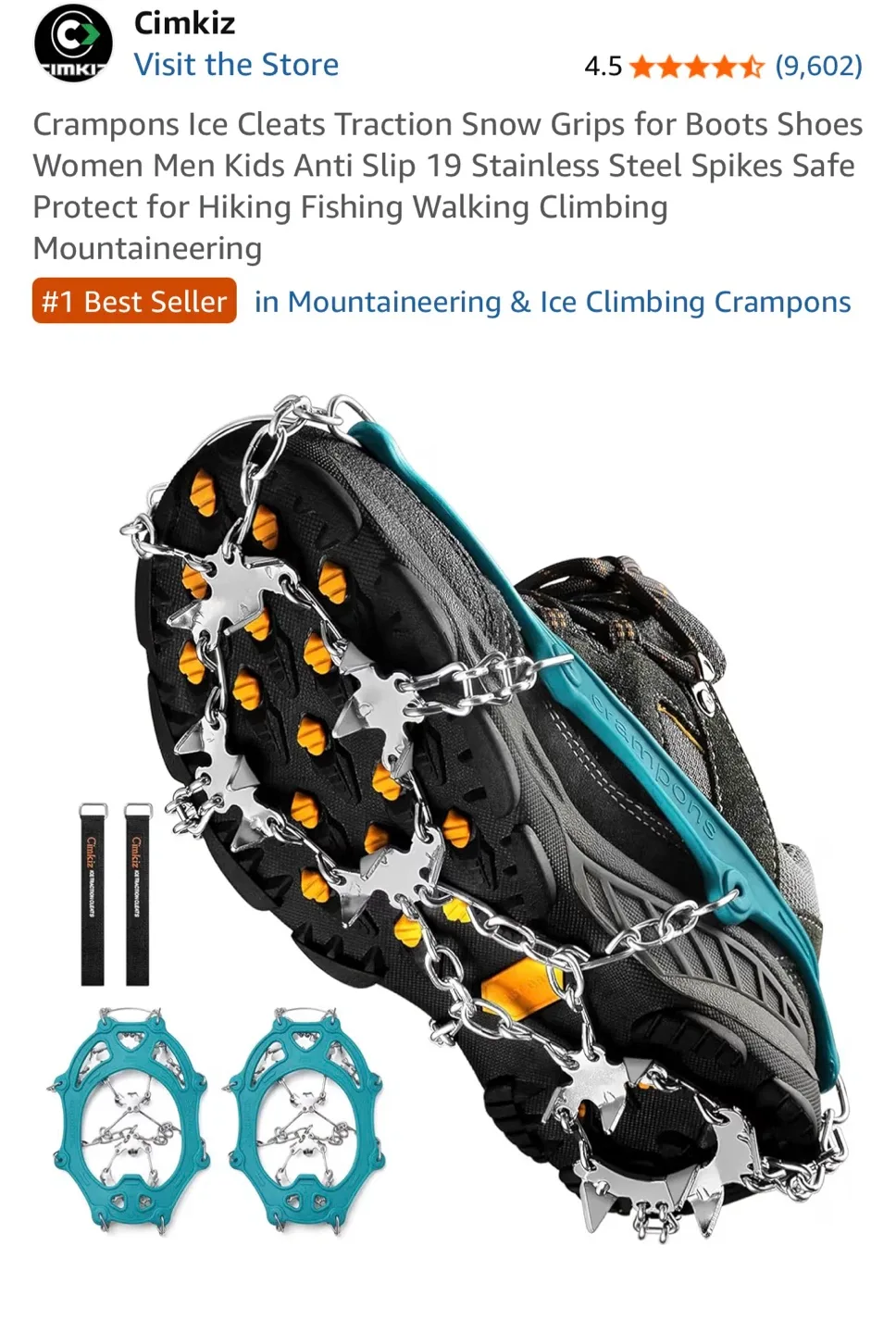 Crampons Ice Cleats - Traction Snow Grips