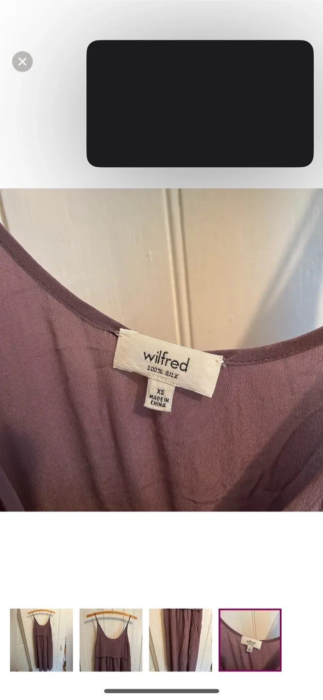 Wilfred 100% Silk Dress Size XS image indicator(4)
