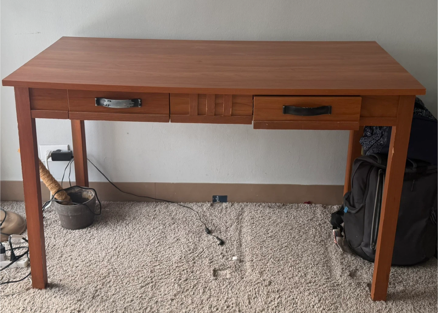 Vintage Solid Wood Desk : Sturdy, and Full of Character