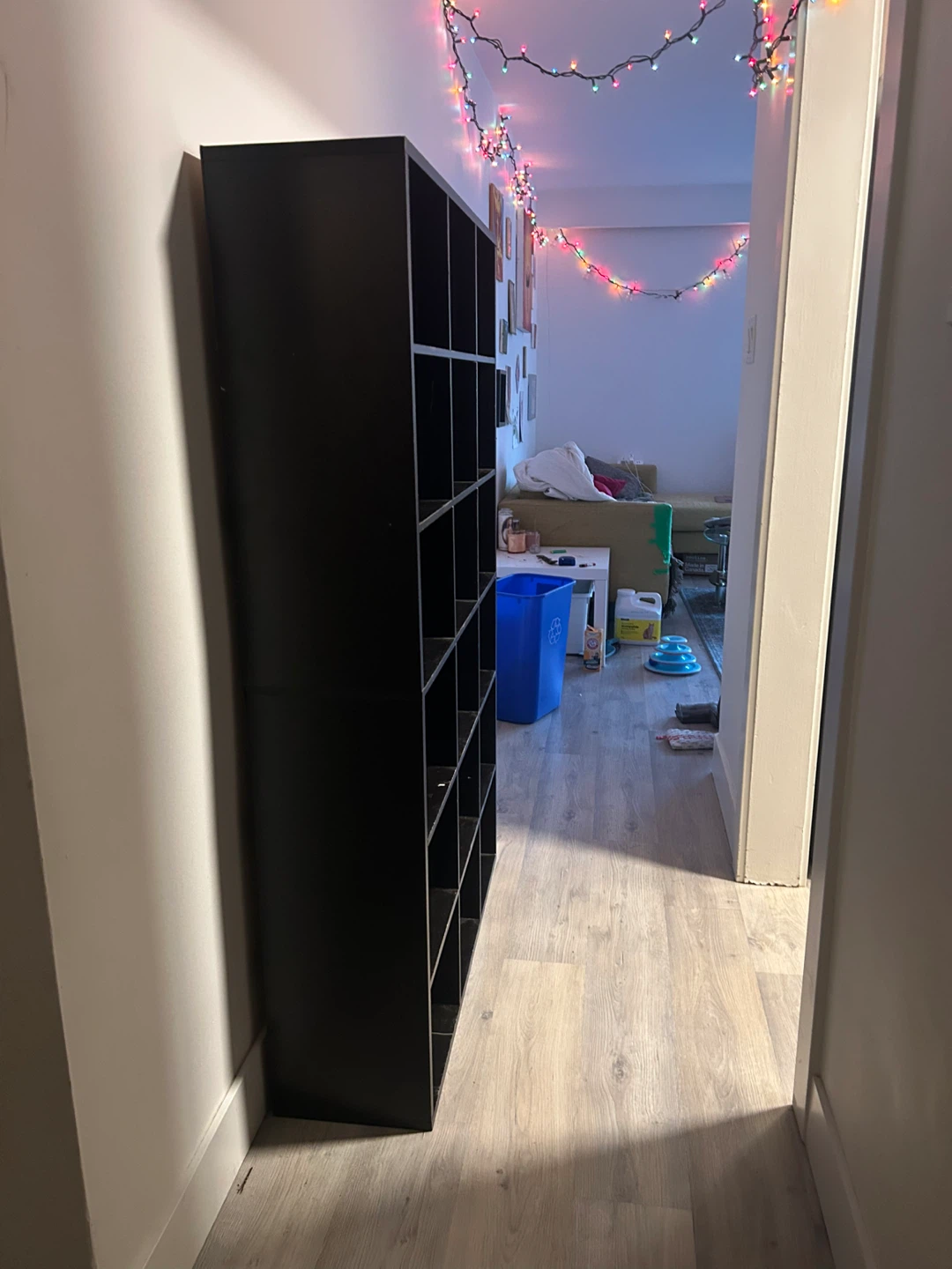 Black Shelving Unit