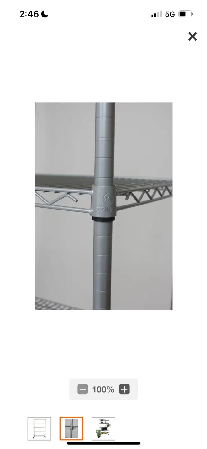New Trinity 5-Tier Wire Shelving Rack image indicator(2)