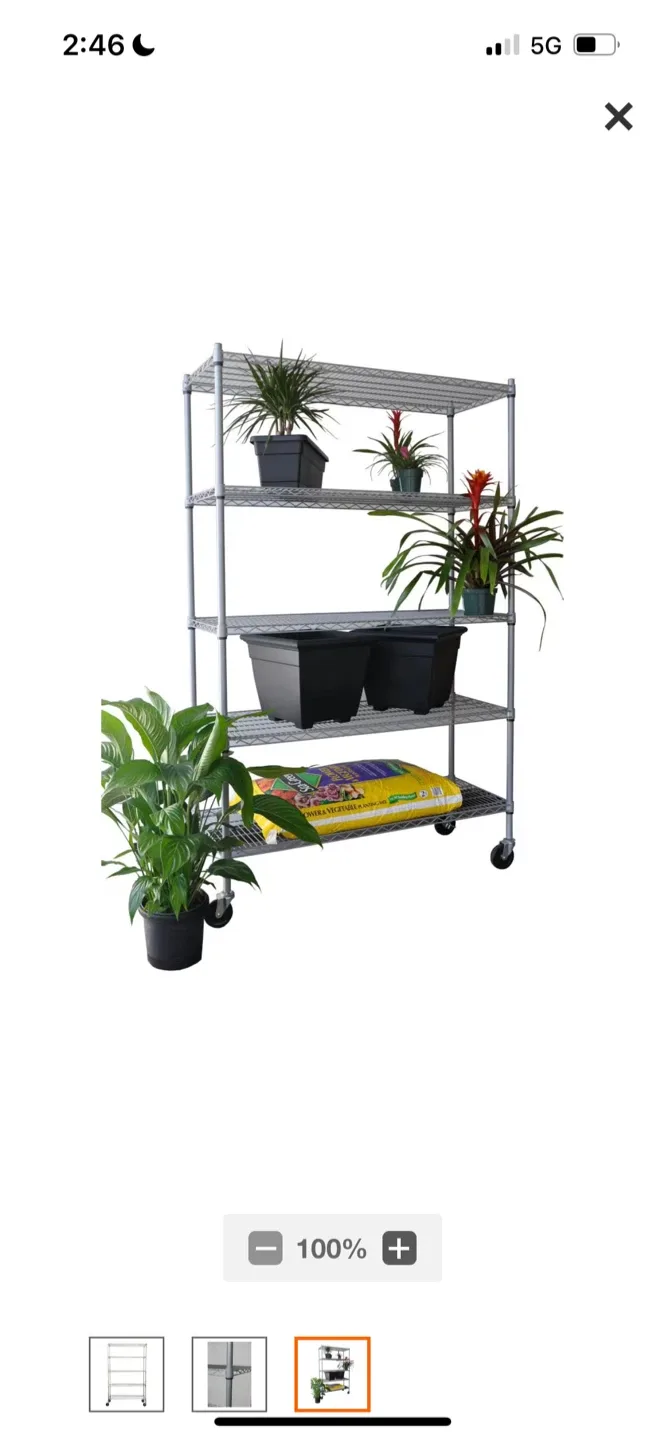 New Trinity 5-Tier Wire Shelving Rack image indicator(3)