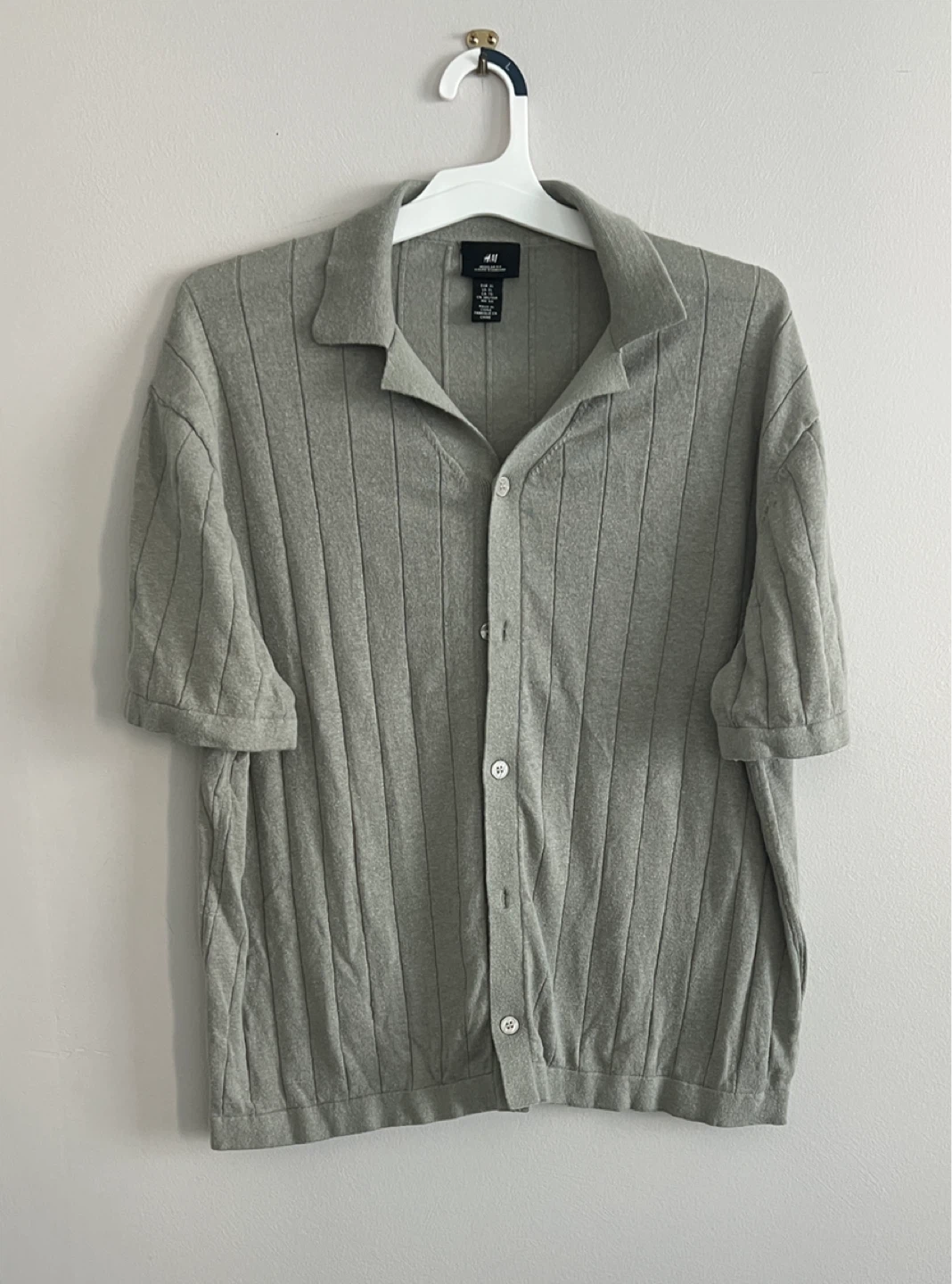 H&M XL Regular Fit Knit Resort shirt