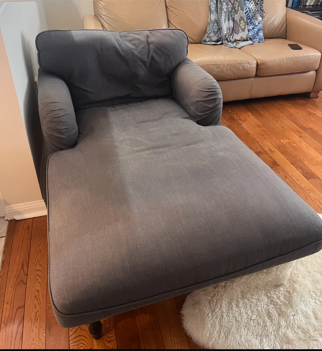 Grey Chaise Lounge Chair - IKEA image indicator(2)