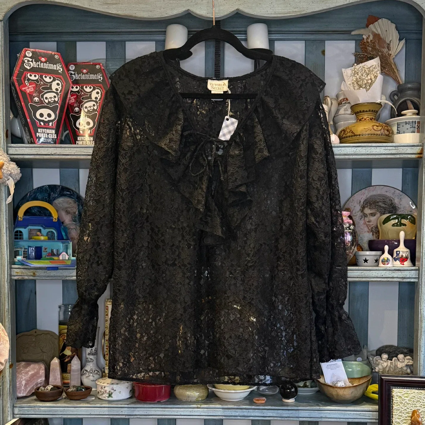 Victoria's Secret Black Lace Top - Size S