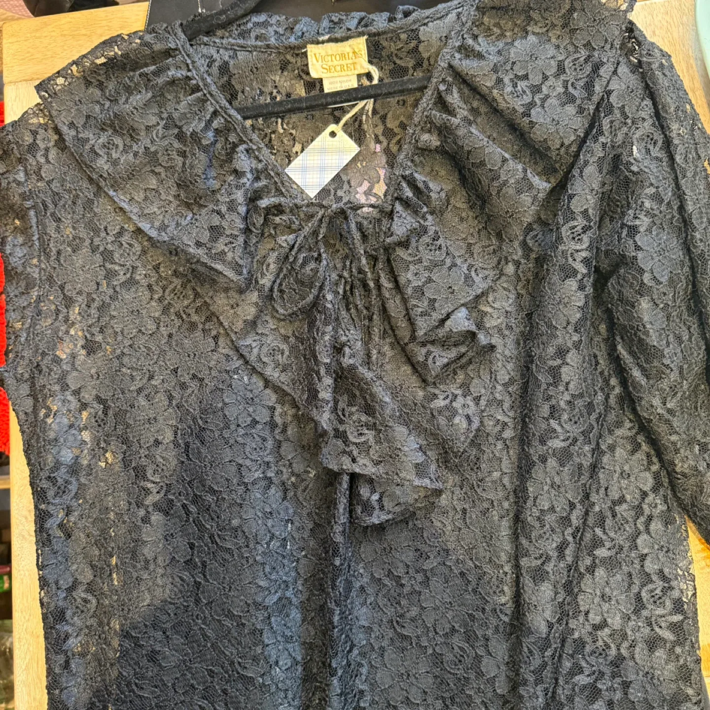 Victoria's Secret Black Lace Top - Size S image indicator(3)