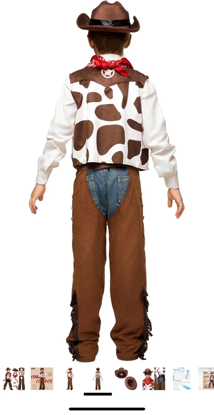 Spooktacular Creations Cowboy Costume - Size Small (5-7 yrs) image indicator(5)
