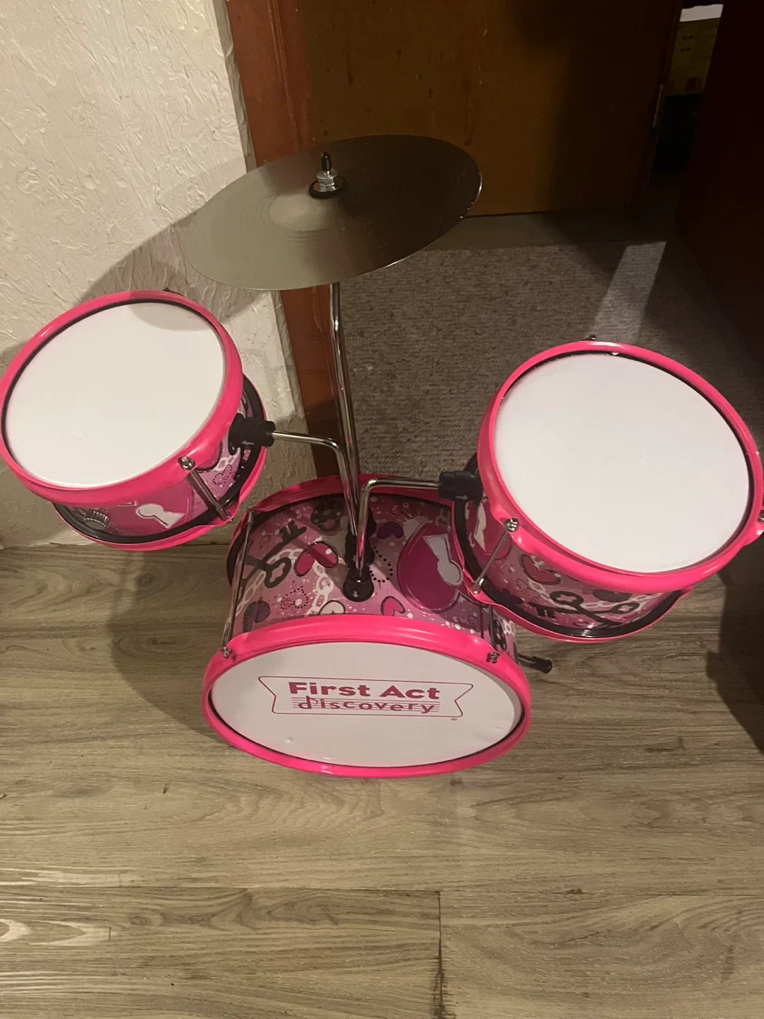First Act Discovery Pink Drum Set