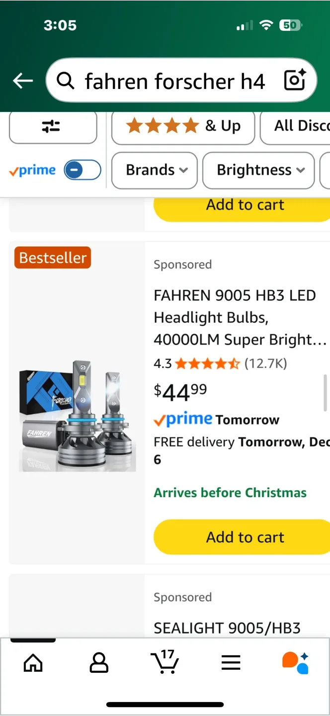 Fahren 9005 HB3 LED Headlight Bulbs