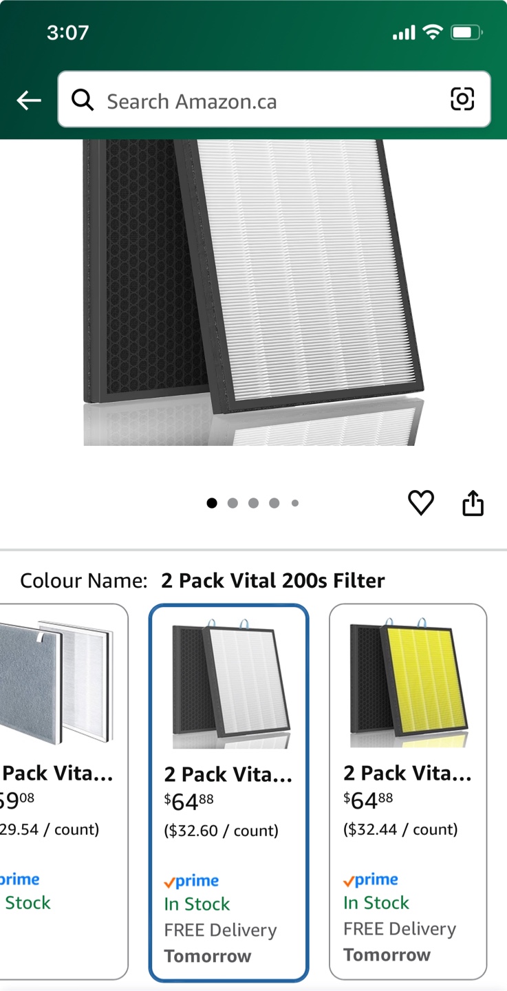 Leemone 2 Pack Vital 200S Replacement Filter - photo 2