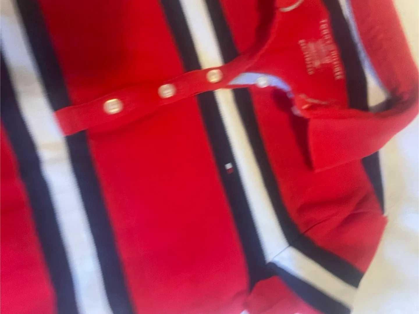 Tommy Hilfiger XXS Red Striped Polo Shirt