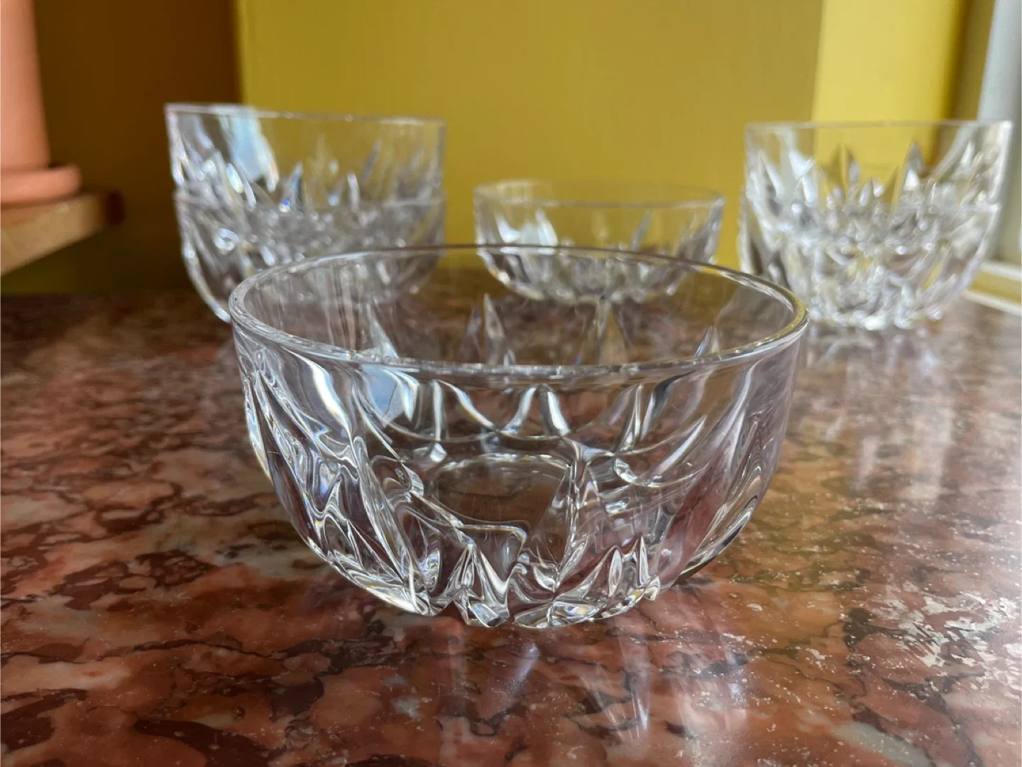 Crystal Dessert Bowls - set of six