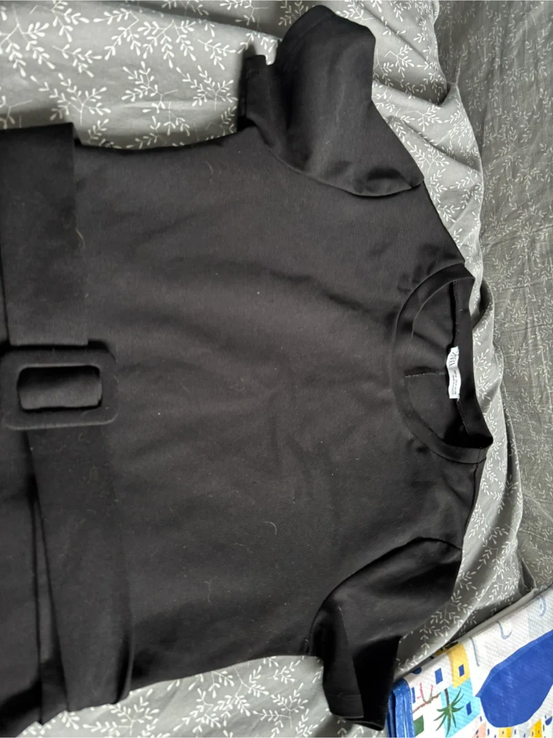 Zara Black Belted Dress - Size M worn once! image indicator(3)