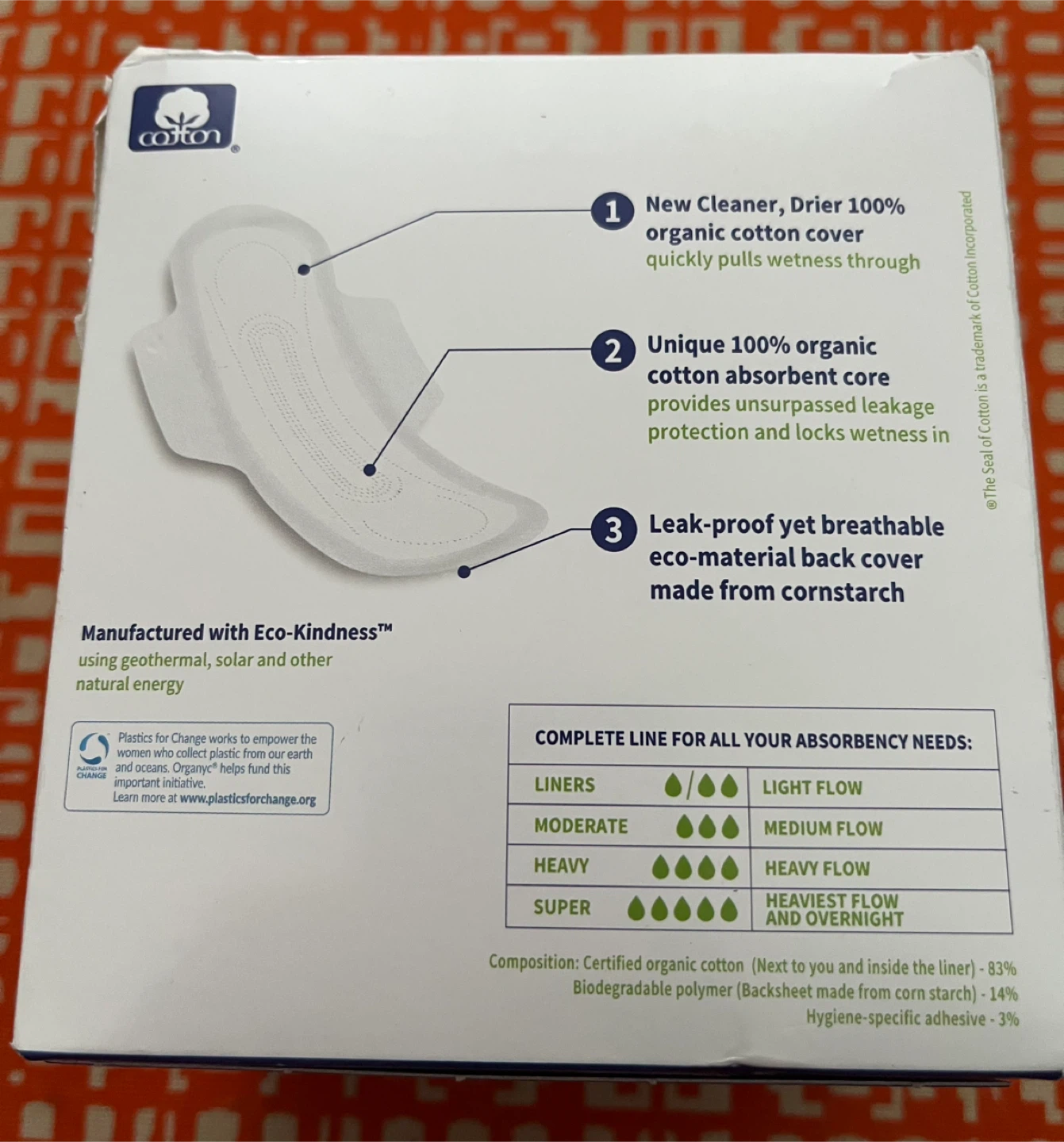 Organyc Heavy Flow Pads - 10 Count - photo 2