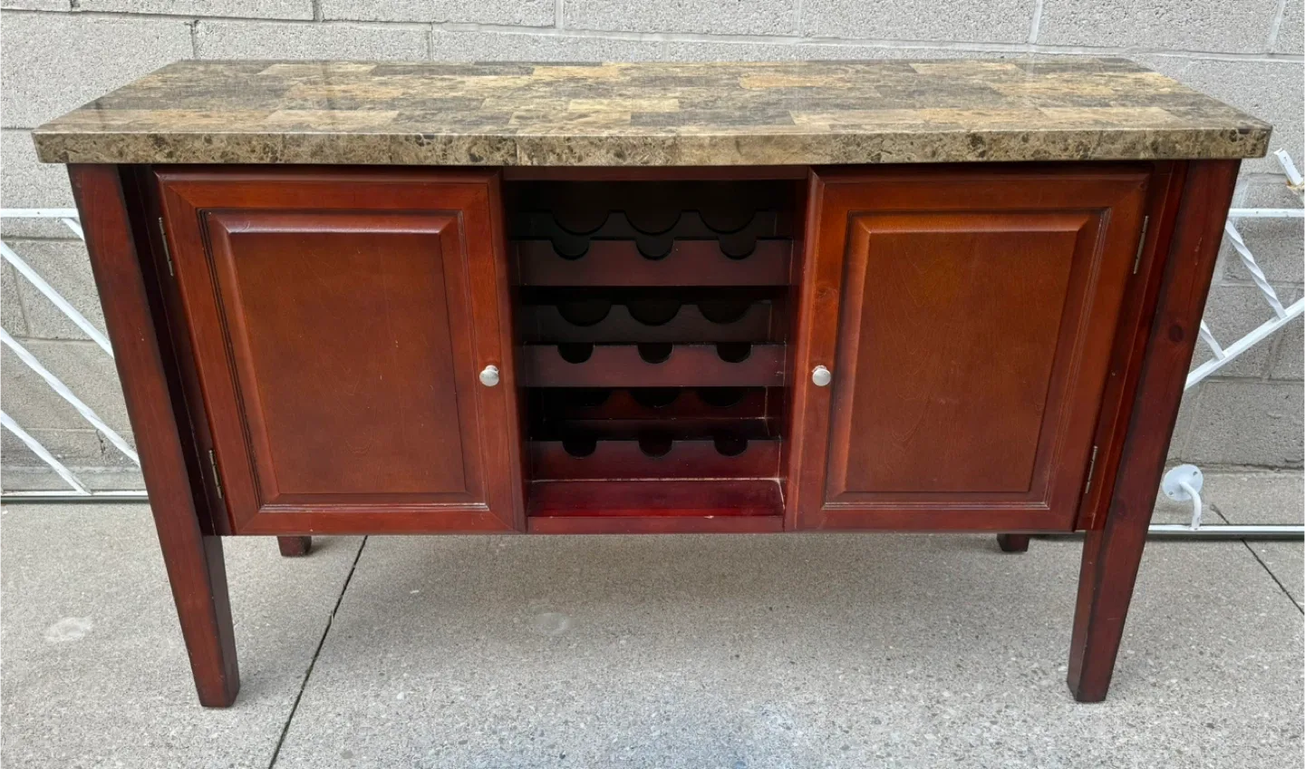 Wine Cabinet with Storage
