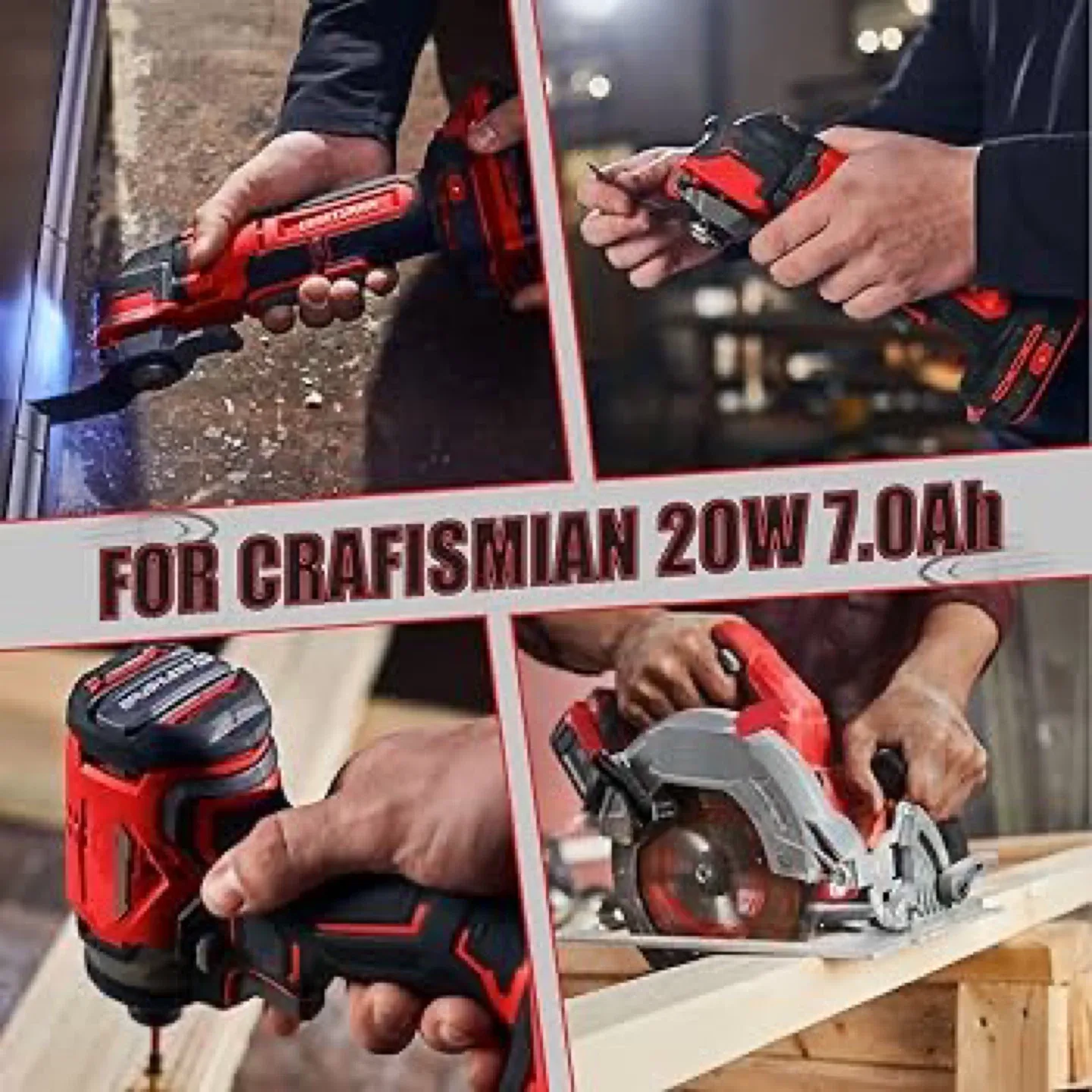 POWTREE CMCB205 Li-ion 20V 7000mAh Battery image indicator(7)