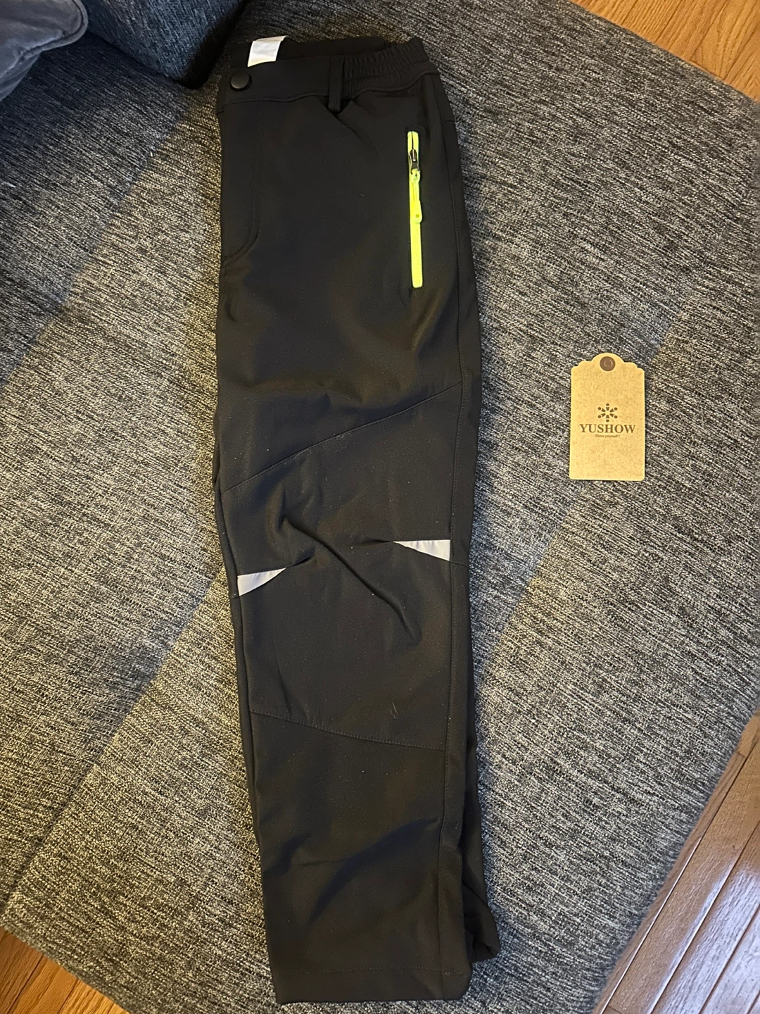 New Yushow Kids Snow Pants Waterproof Black Size 10 - photo 5