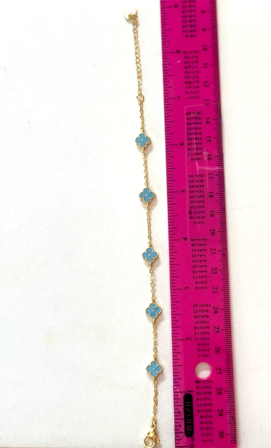 NEW! Mini Clovers Gold Bracelet - double sided UNIQUE - photo 5