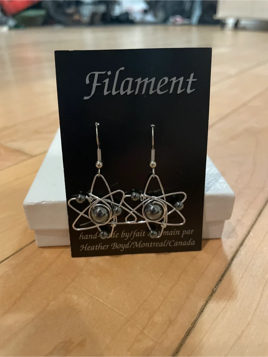 Science Atom Earrings - New in box