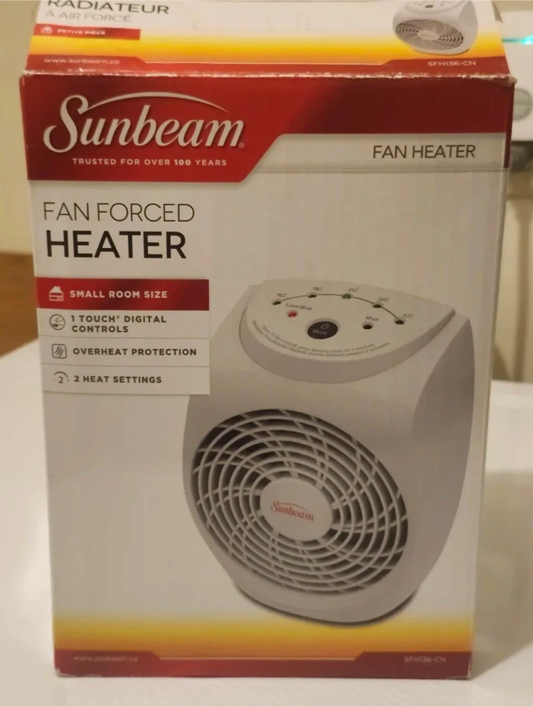 Sunbeam Fan Forced Heater - Small Room Size
