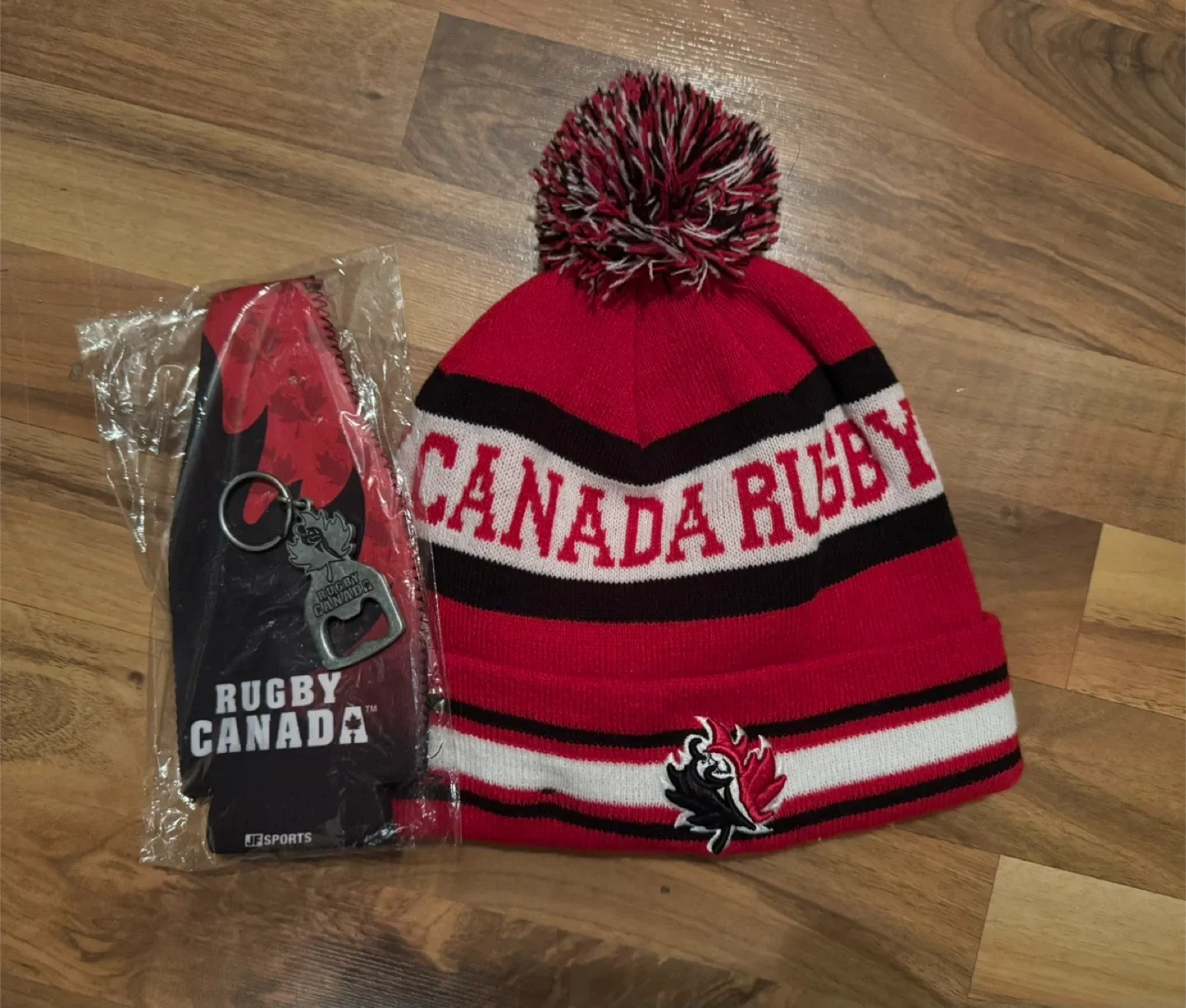 Rugby Canada Gift Set (toque, coozie, opener/keychain)