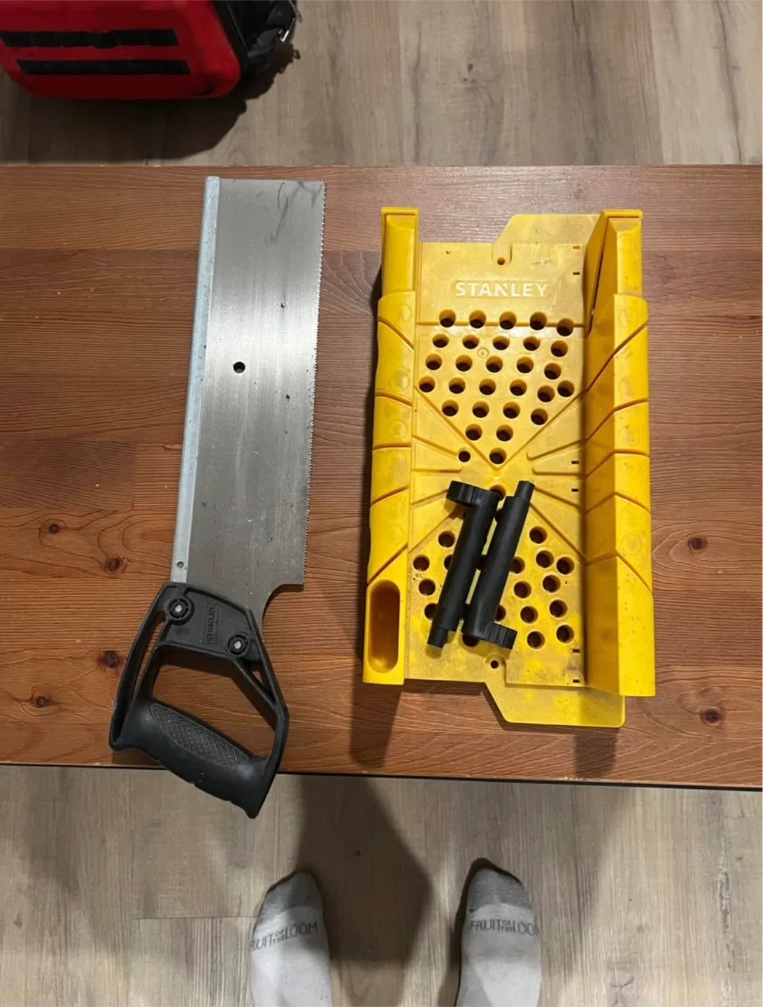 Mixed Tool Lot - Stanley Mitre Box, Ryobi Drill image indicator(3)